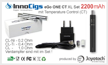  eGo ONE CT Set - Schwarz 